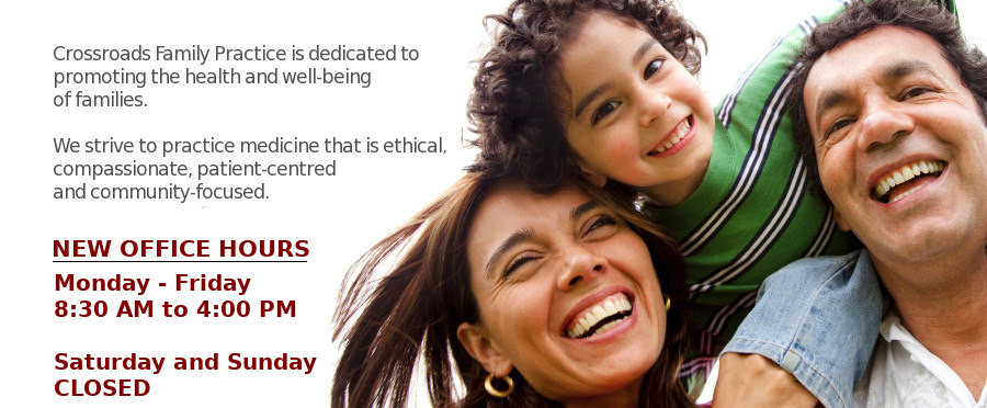 Crossroads Family Practice is dedicated to promoting the health and well-being of families.